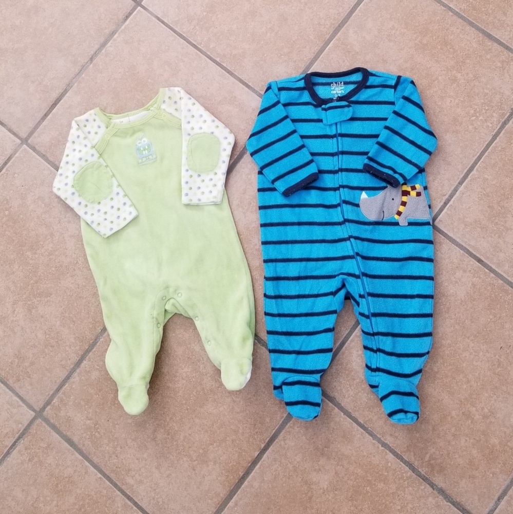 Little Boys Footed Onesies Bundle